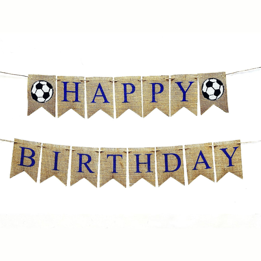 Soccer Birthday Party Decorations, Happy Birthday Banner, Soccer Birthday Banner, Soccer Banner B1253