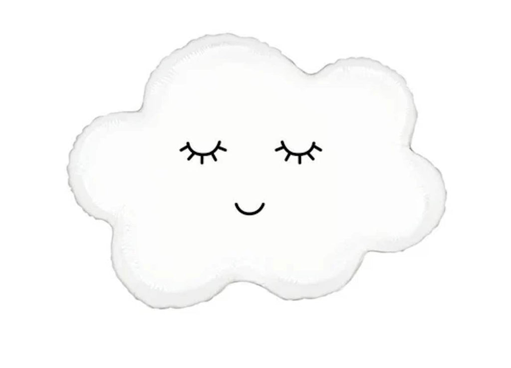 Smiling Cloud Balloon | Baby Shower Decor | Birthday Party Balloon | Smiling White Couch Shape Balloon