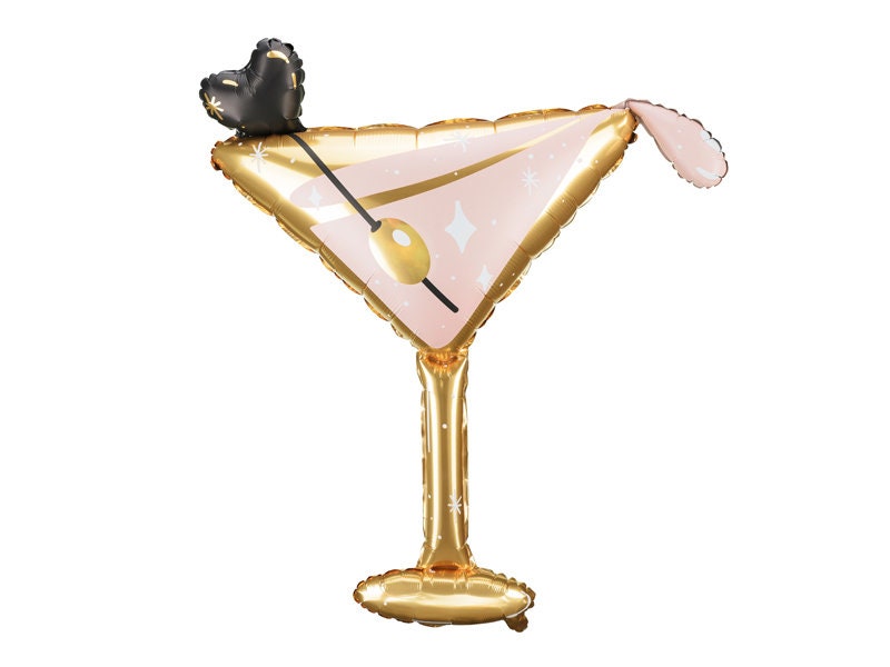 Martini Glass Balloons | Cocktail Glass Balloon | Celebration Balloon | New Years Eve Balloon | Engagement Balloon | 1920's Balloon
