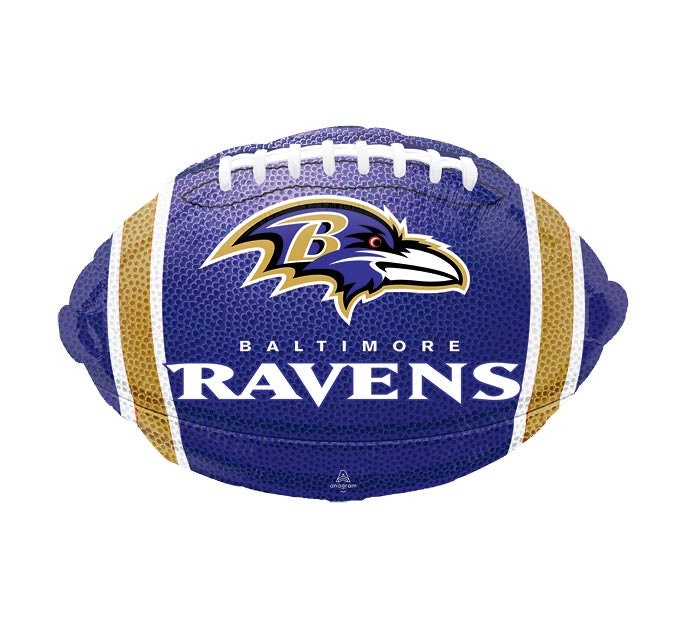 Ravens Balloon 18" | Football Party Decor | Sports Balloon | Tailgate Decor | Football Birthday Photo Prop |