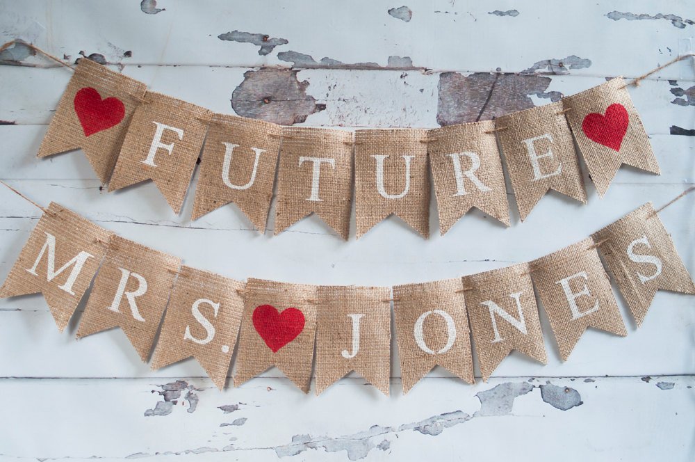 Future Mrs Banner, Bridal Shower Banner, Bachelorette Party Banner, Bridal Party Banner, Bridal Shower Decor, B237