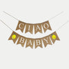 A banner with the text "Ciao Baby" written on it, with two yellow lemons on either side of the text.