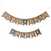 A banner with the text "BLUE JEAN BABY" displayed on it, with the letters "BLUE" and "JEAN" being larger and more prominent than the "B" and "A".