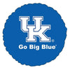 the logo of the University of Kentucky, which is a blue circle with the letters "UK" prominently displayed in the center. Below the logo, the text "Go Big Blue" is written, indicating the university's slogan or motto.