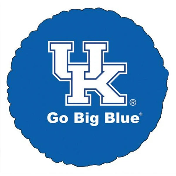 the logo of the University of Kentucky, which is a blue circle with the letters "UK" prominently displayed in the center. Below the logo, the text "Go Big Blue" is written, indicating the university's slogan or motto.