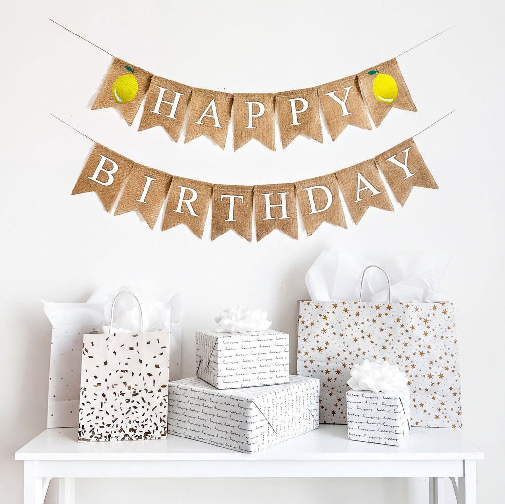 Lemon Party Decor | Happy Birthday Banner | Lemonade Party Theme | Personalized Banner | Birthday Decorations | Summer Garland