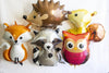 Woodland Animal Balloons | Woodland Party Decor | Fox Balloon Party Props | Raccoon Balloon| Woodland Baby Shower | Fox Birthday Decoration
