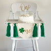 St Patrick's Day Lucky One 1st Birthday Tassel Banner