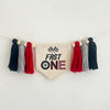 Fast One Race Car First Birthday Tassel Banner