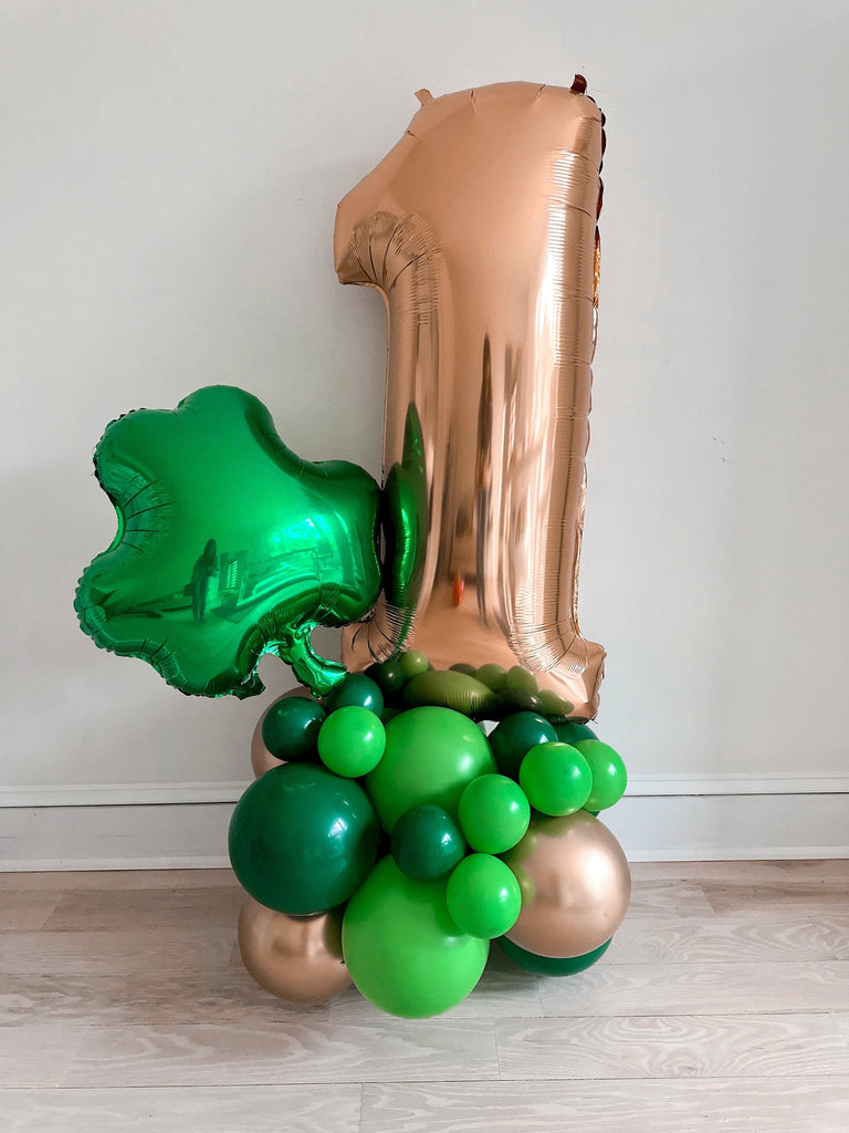 St. Patrick's Day 1st Birthday Balloon Tower