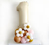 Daisy 1st Birthday Balloon Tower