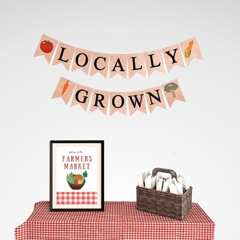 Locally Grown Banner & Balloons