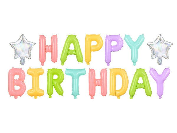 Happy Birthday Balloon | Birthday Party Decor | Pastel Birthday Balloon | Birthday Party | Surprise Party Balloons