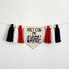 Holy Cow I'm One Red 1st Birthday Tassel Banner