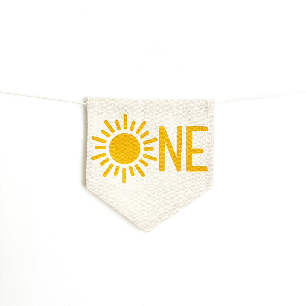 First Trip Around The Sun or Little Sunshine First Birthday Tassel Banner