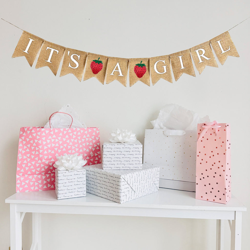 Strawberry Baby Girl Shower Decorations