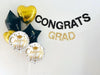 Graduation Party Decorations | Black and Gold Graduation Banner