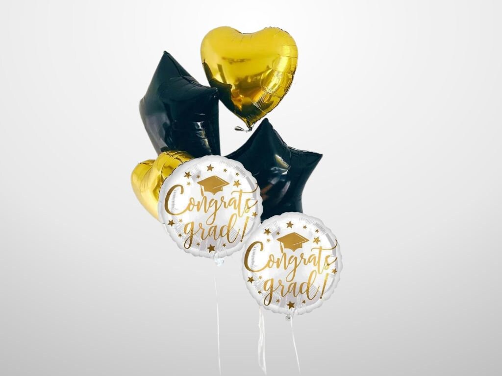 Graduation Party Decorations | Black and Gold Graduation Banner