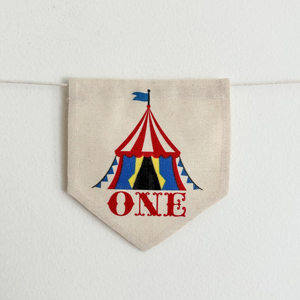 Carnival 1st Birthday Banner | Circus Tent Highchair Decoration | Ring Master First Birthday Party Sign