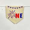 ONE Little Firecracker 1st Birthday Tassel Banner