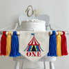 Carnival 1st Birthday Banner | Circus Tent Highchair Decoration | Ring Master First Birthday Party Sign