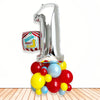 Carnival or Circus 1st Birthday Balloon Tower