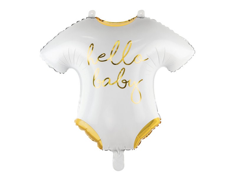 Baby Shower Balloon Centerpieces | White and Gold Baby Shower | Gender Neutral