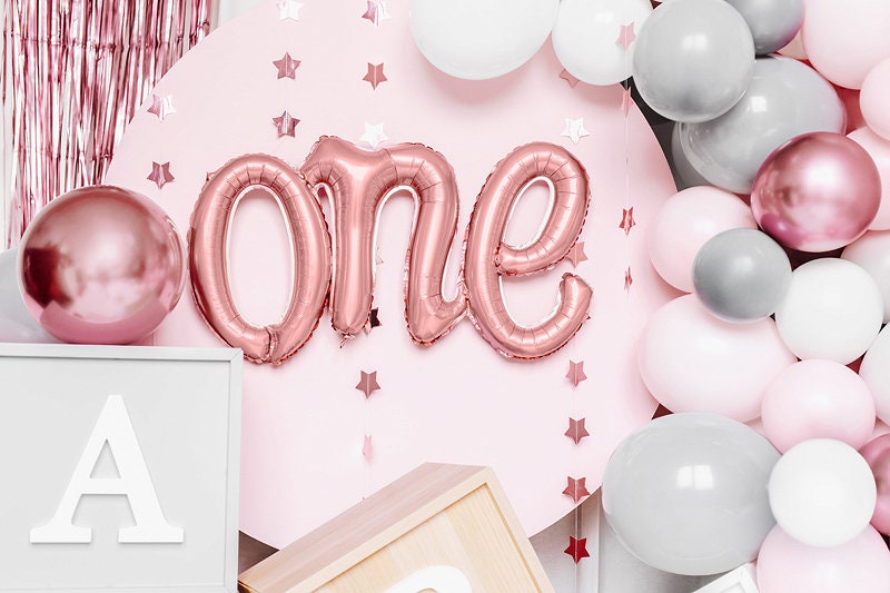 Rose Gold First Birthday Collection, Rose Gold 1st Birthday Decorations, First Birthday Party Decor