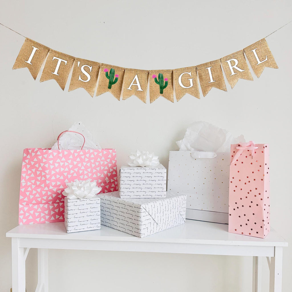 Fiesta Baby Shower | Cactus Baby Shower | It's A Girl | Gender Reveal Party | Mama to Be | Summer Party | Fiesta Decor | Fiesta Banner