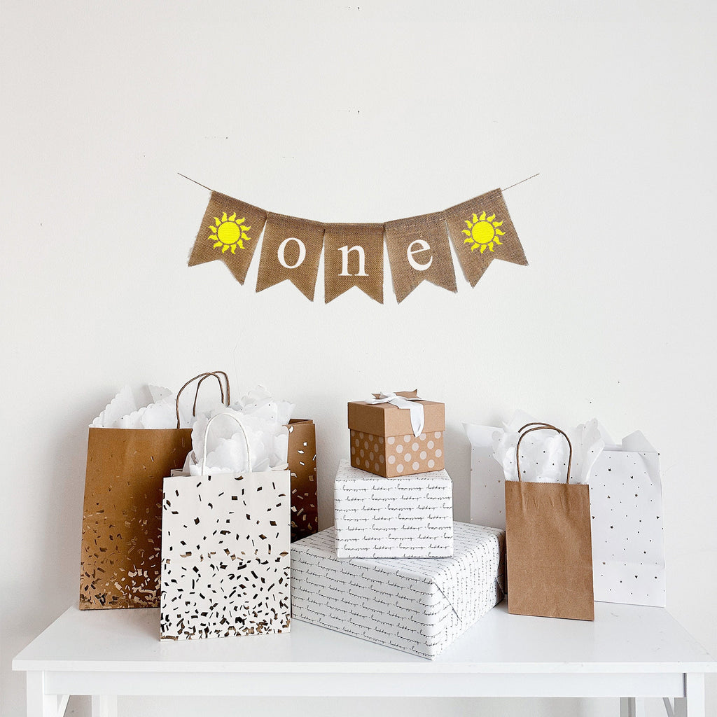 1st Birthday Decor, Sunshine One Banner