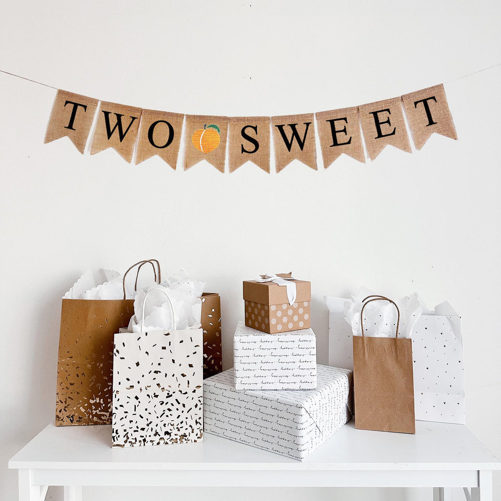 Sweet Peach Party | 2nd Birthday | Two Sweet Banner | Girl Party Decorations | Fruit Theme Party | Second Birthday Theme | Summer Birthday