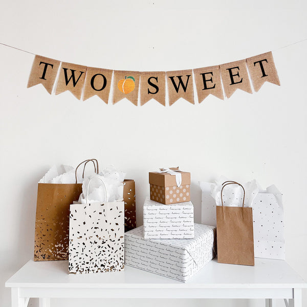 Sweet Peach Party | 2nd Birthday | Two Sweet Banner | Girl Party Decorations | Fruit Theme Party | Second Birthday Theme | Summer Birthday