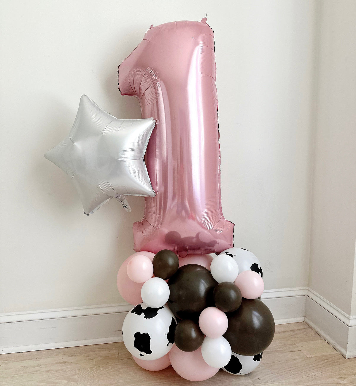 Rodeo 1st Birthday Balloon Tower | Pink My First Rodeo Birthday Party ...