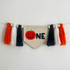 Halloween 1st Birthday Party Decorations | Jack O Lantern First Birthday Tassel Banner