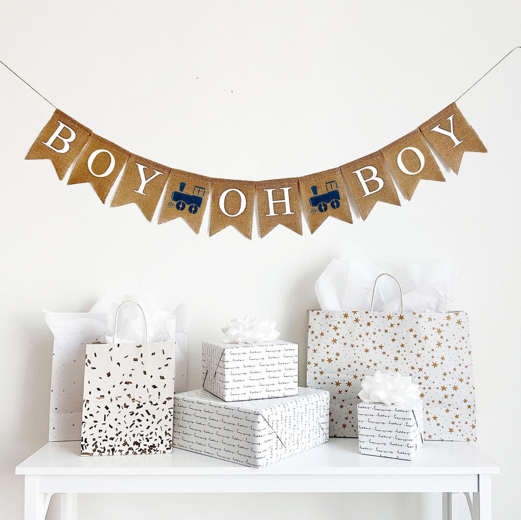 It’s A Boy Banner | Train Baby Shower | Baby Shower Decorations | Gender Reveal Party | Train Party Decorations | It's A Boy Sign
