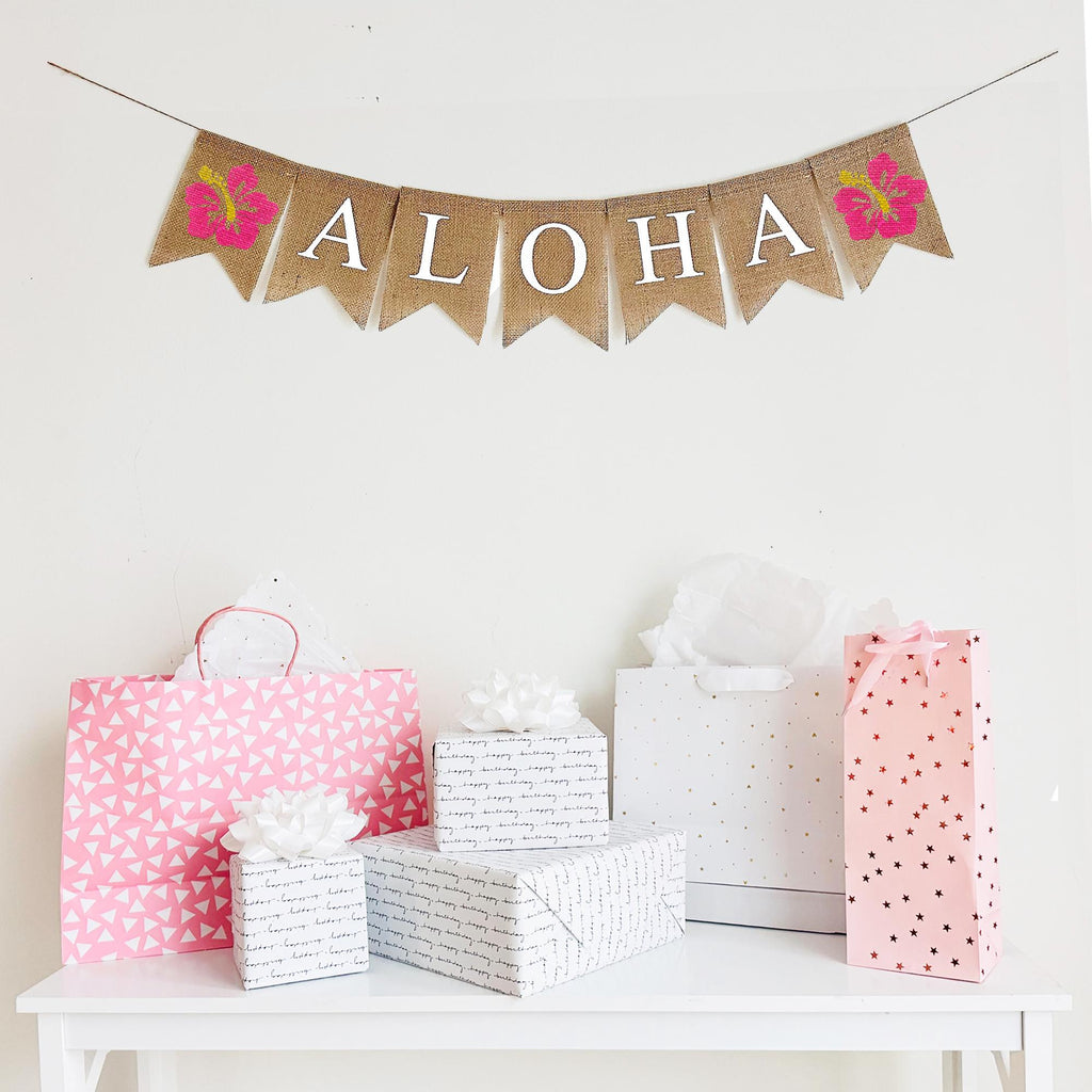Pineapple Party Decorations | Aloha Banner | Luau Party Ideas