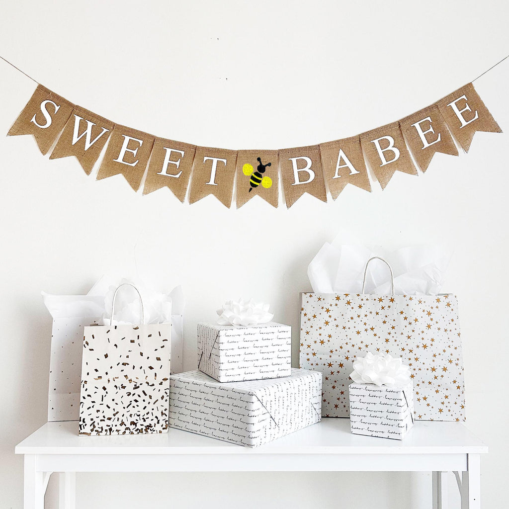 It's A Girl Banner | Bumble Bee Baby Shower | Pregnancy Announcement | Baby Girl Shower Decorations | Bee Gender Reveal | Burlap Banner
