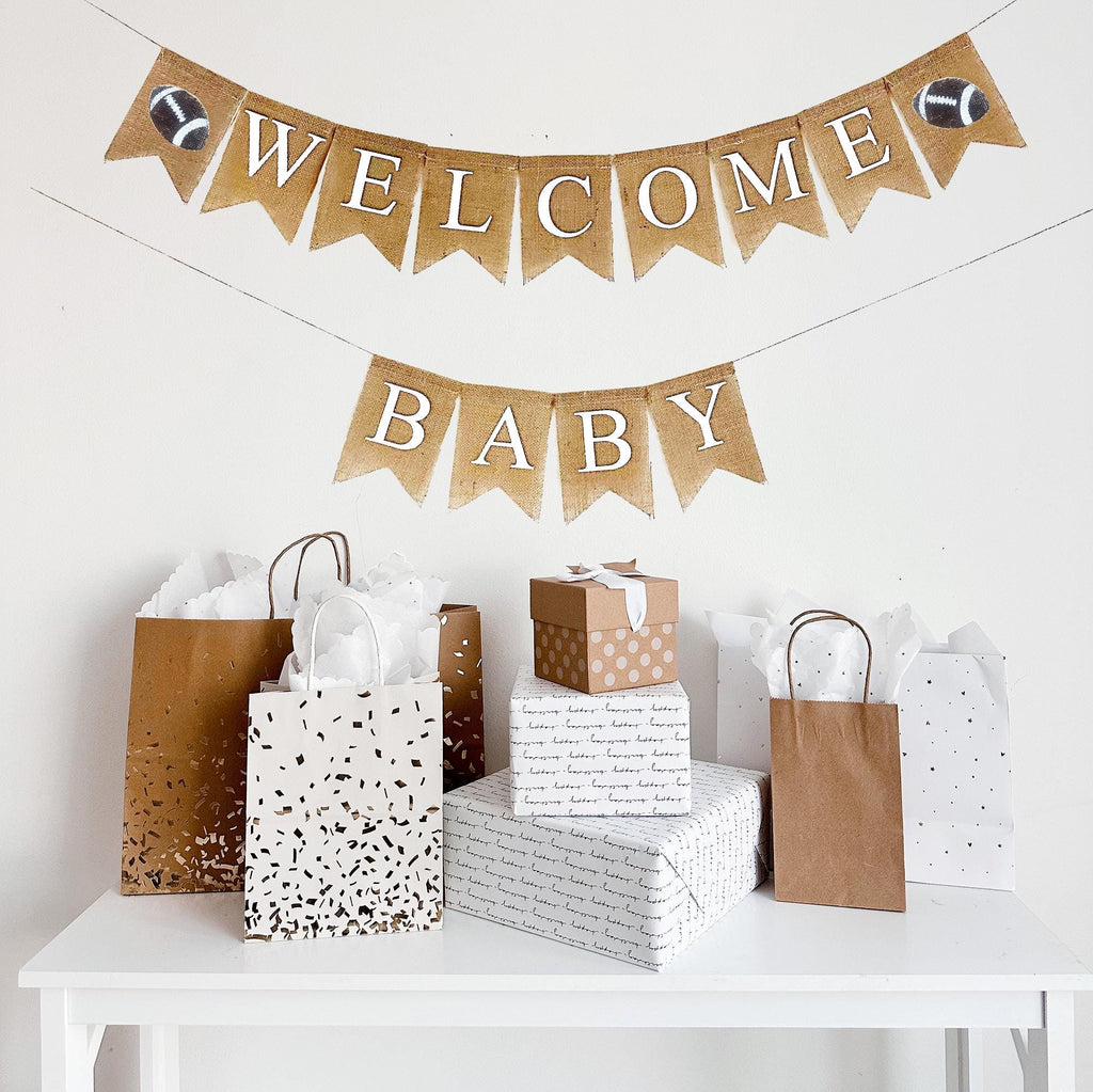 Boy Baby Shower Decorations, Football Party Decorations, It’s A Boy, Gender Reveal, Baby Announcement, Sports Banner, Football Themed Party