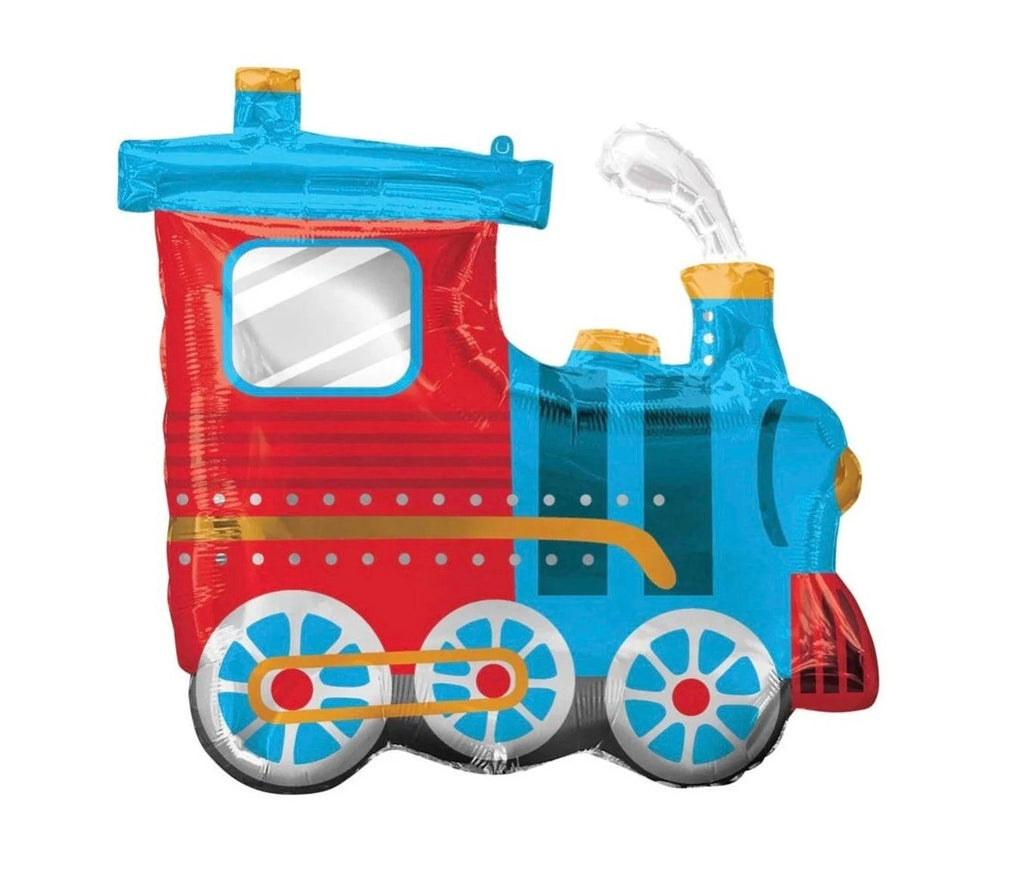 Choo Choo Train 1st Birthday Balloon Tower | Train First Birthday Party Decorations