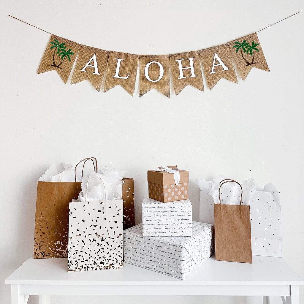 Pineapple Party Decorations | Aloha Banner | Luau Party Ideas | Beach Baby Shower Theme | Hawaiian Baby Shower | Summer Birthday |