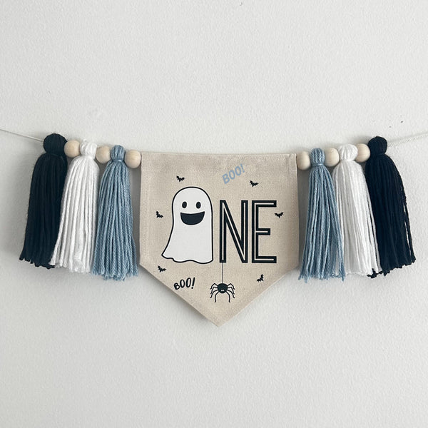 Halloween 1st Birthday Party Decorations | Ghost Tassel Banner