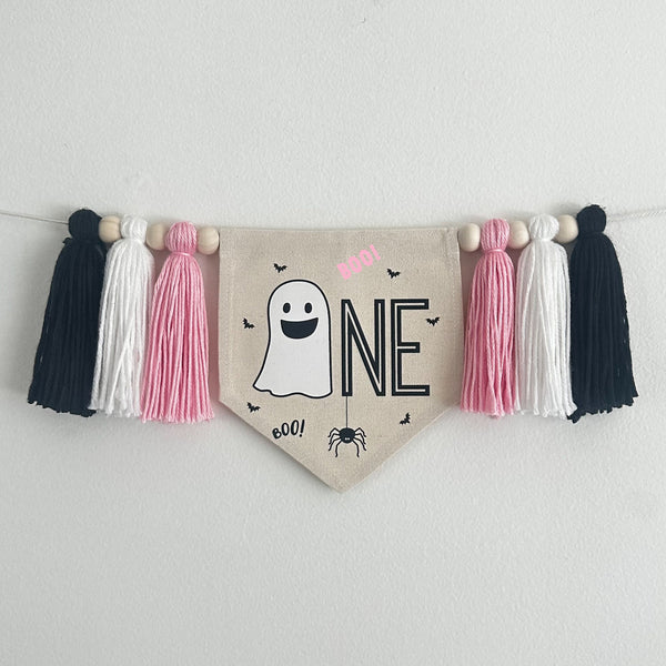 Halloween 1st Birthday Party Decorations | Ghost First Birthday Tassel Banner