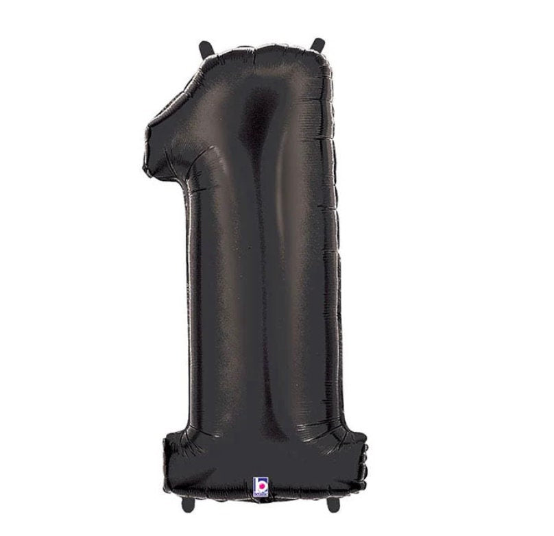 Black & Blue Ghost Balloon Tower | Halloween 1st Birthday Decorations