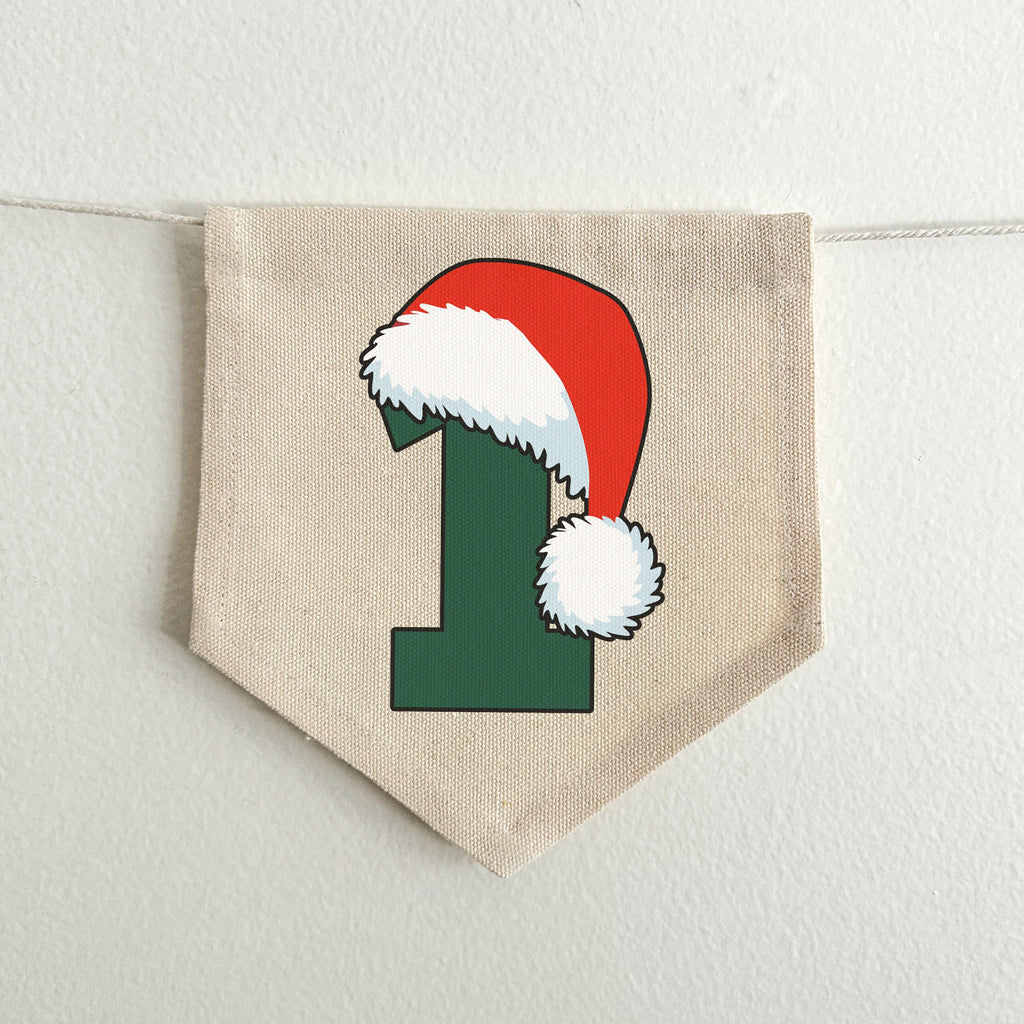 Santa 1st Birthday Party Decorations | Oh What Fun Christmas Tassel Banner