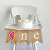 One In A Melon | Watermelon Decorations | Fruit Party | Watermelon Baby Shower | Summer Party Decorations | First Birthday | Burlap Banner