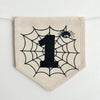 Halloween 1st Birthday Party Decorations | Spider First Birthday Tassel Banner