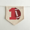 Football 1st Birthday Party Decorations, First Down High Chair Banner, Sports Tassel Banner, Cake Smash Prop, Red Touchdown Highchair Sign