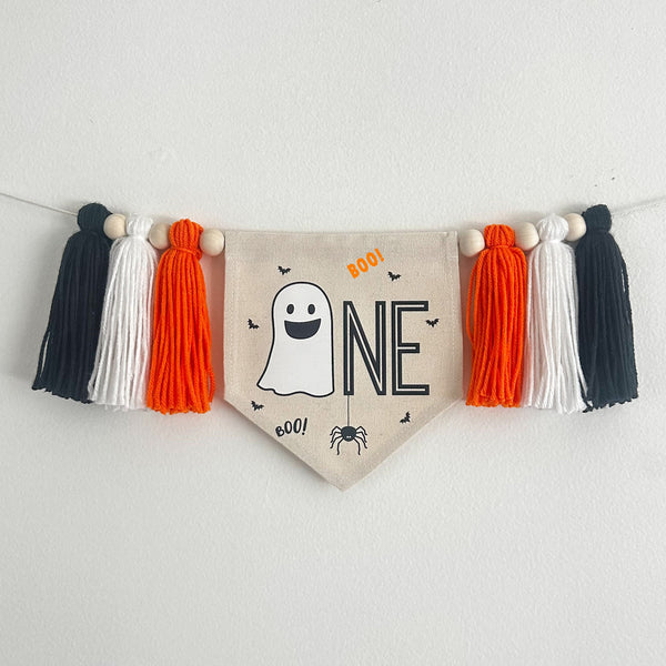 Halloween 1st Birthday Party Decorations | Ghost First Birthday Tassel Banner