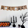 Spider Web Burlap Banner | Halloween Party Decorations