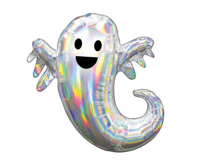 Black & Blue Ghost Balloon Tower | Halloween 1st Birthday Decorations